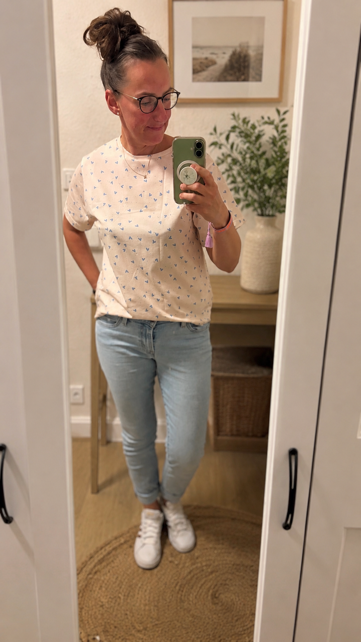 Jersey Herzrauschen Blue