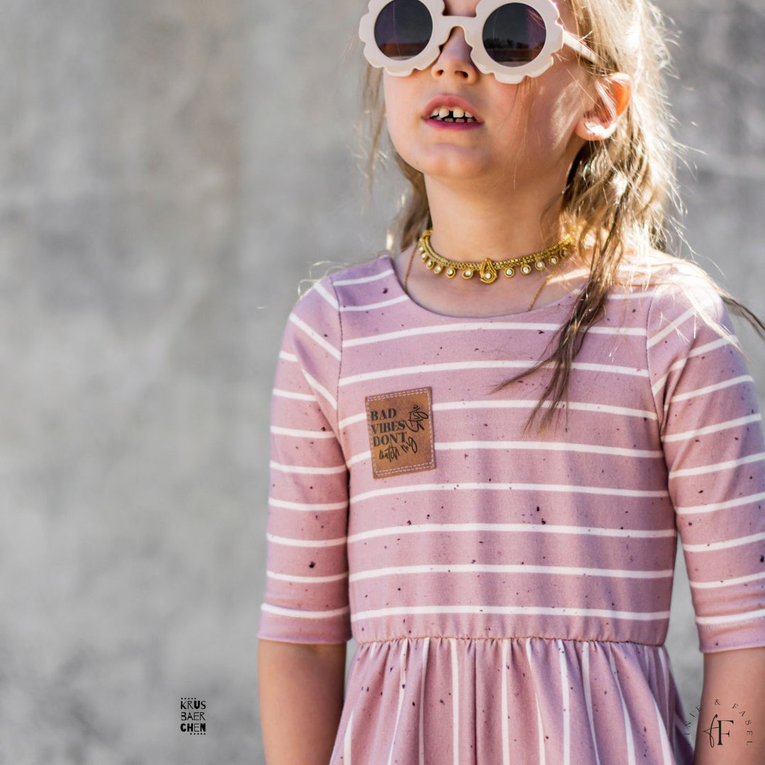 French Terry Konfetti Stripes rosé