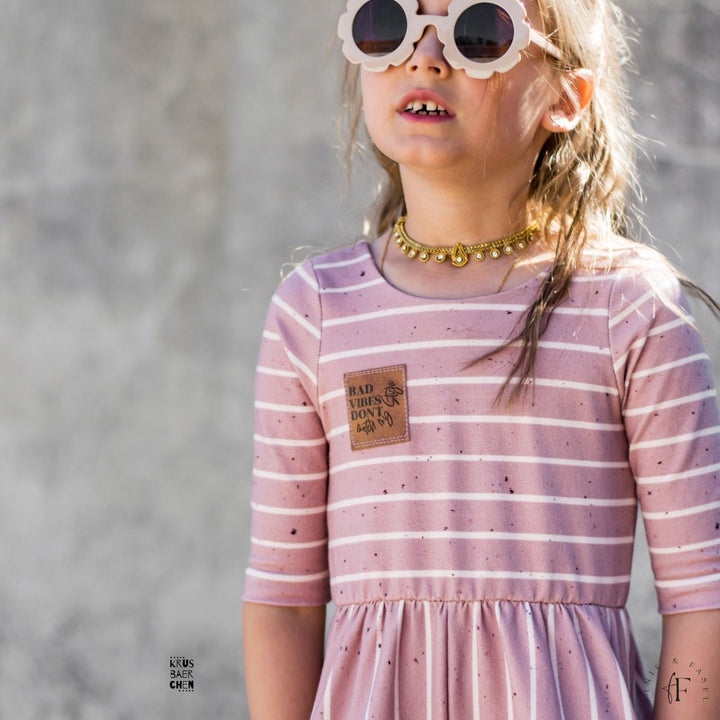 French Terry Konfetti Stripes rosé