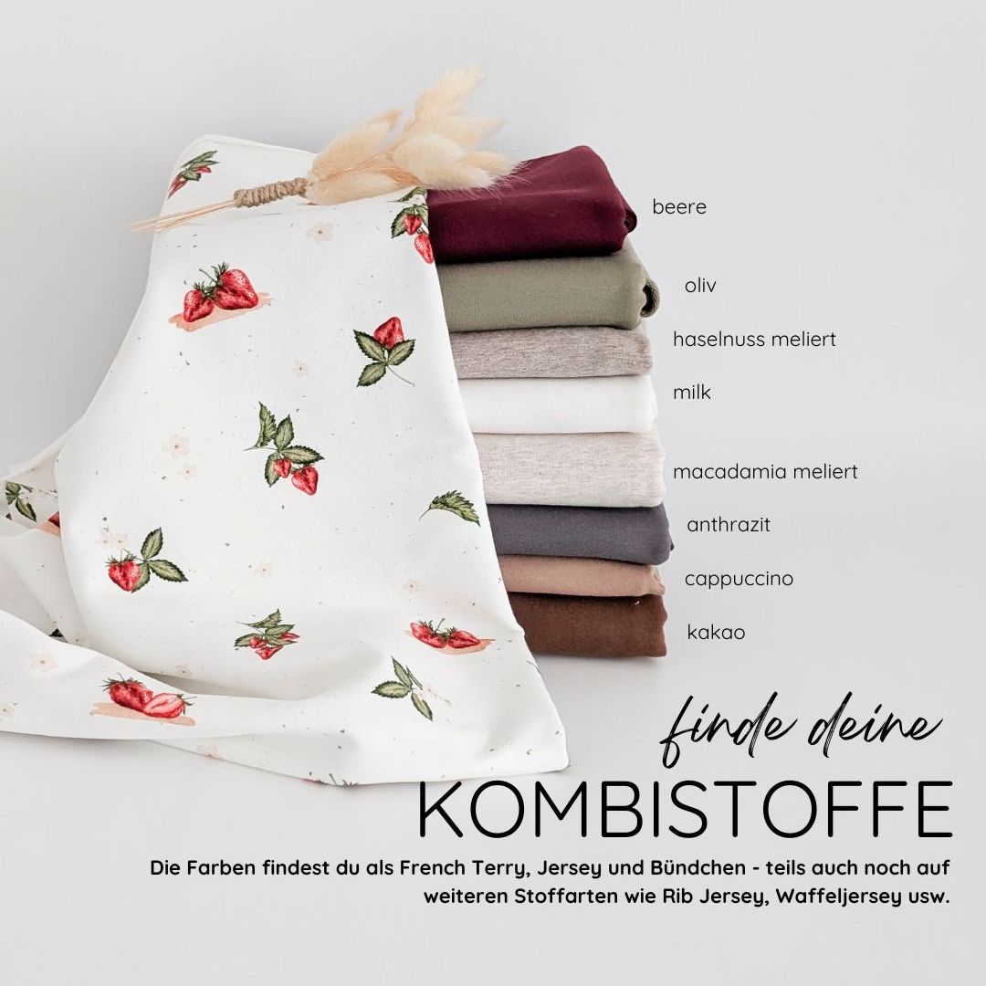 Vorbestellung French Terry Erdbeerliebe