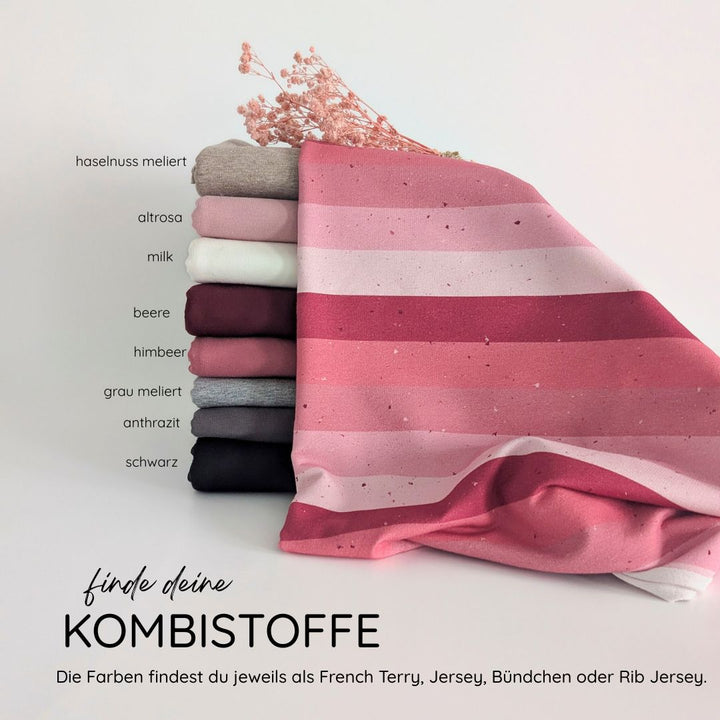 Jersey Statement Stripes Blush