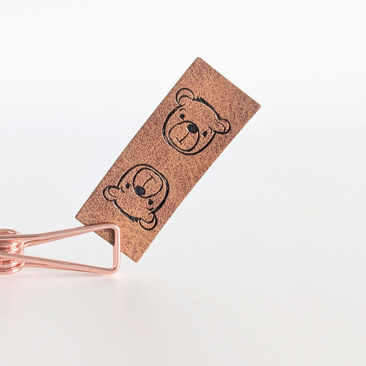 Kunstleder Klapplabel "Bärig"
