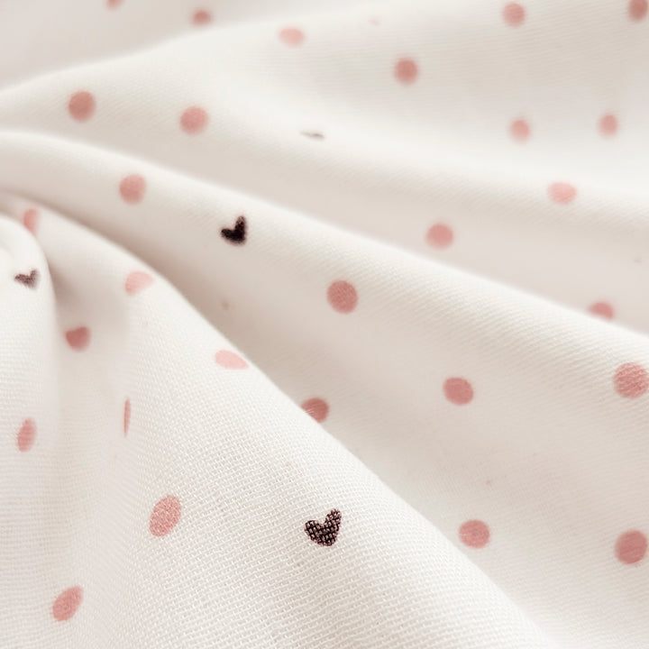 Vorbestellung Bambusmusselin Love Dotties