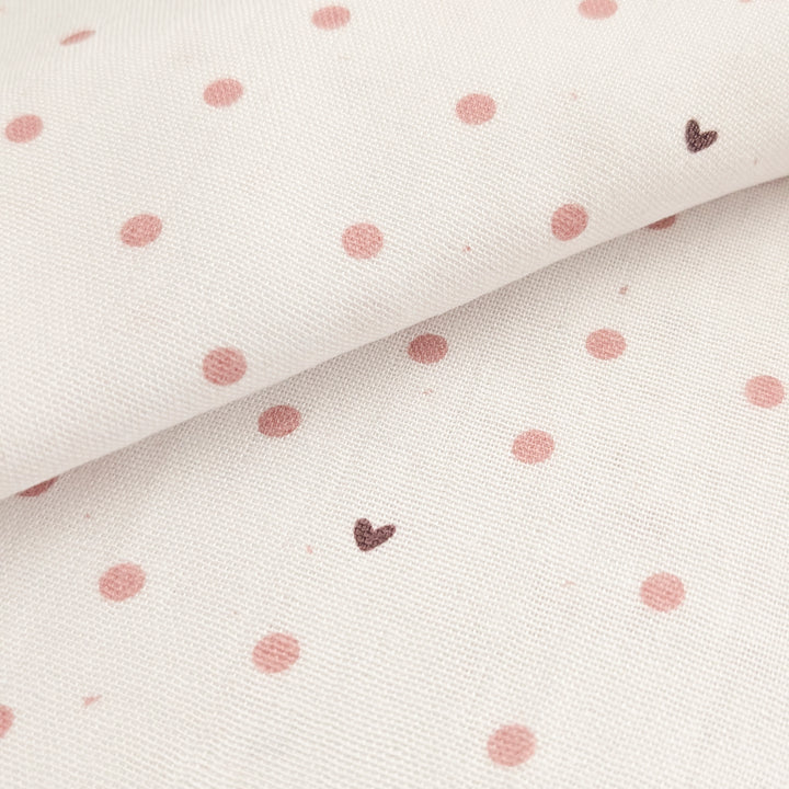 Vorbestellung Bambusmusselin Love Dotties