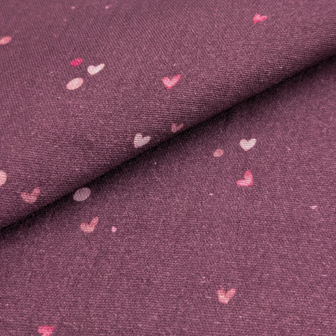 Vorbestellung Bambusmusselin Mini Love brombeer