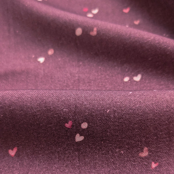 Vorbestellung Bambusmusselin Mini Love brombeer