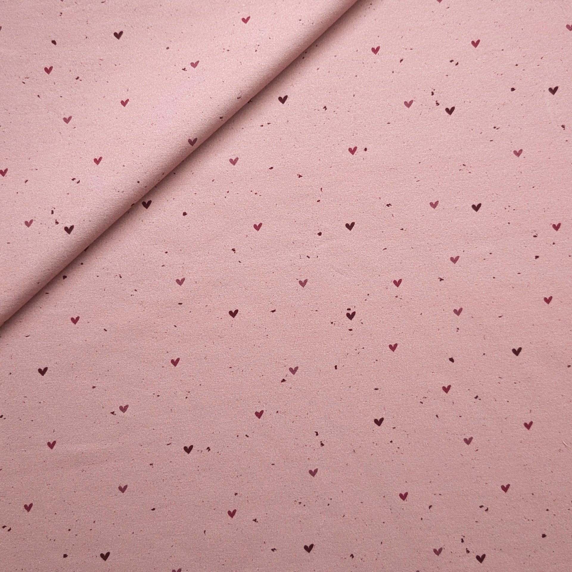 French Terry Berry Heart Konfetti