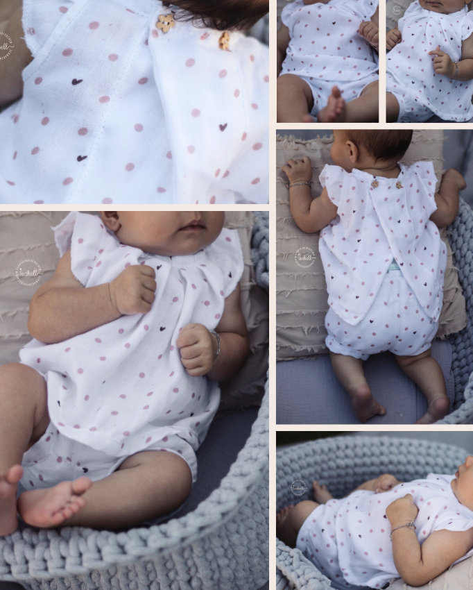 Vorbestellung Bambusmusselin Love Dotties