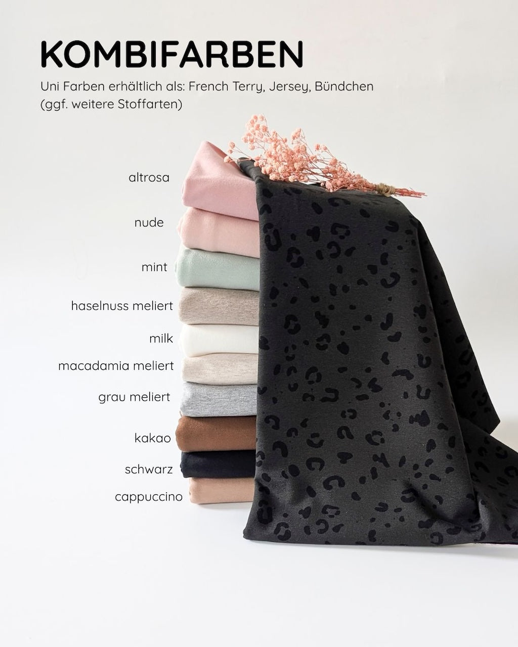Vorbestellung French Terry Black Leo