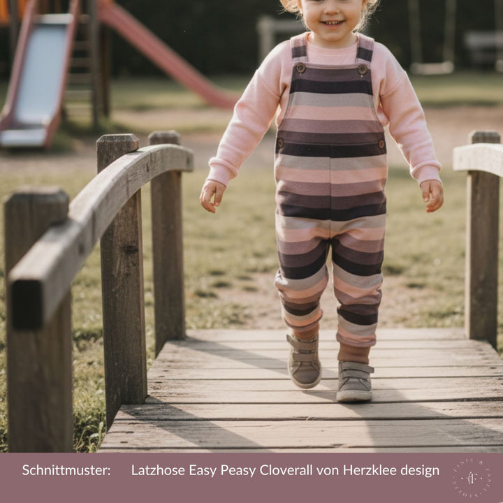 Jersey Statement Stripes mauve