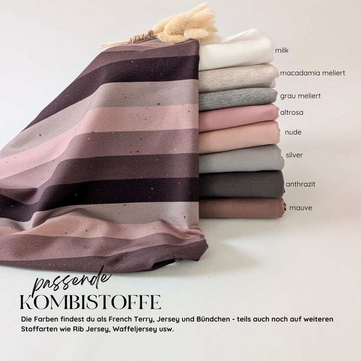 Jersey Statement Stripes mauve