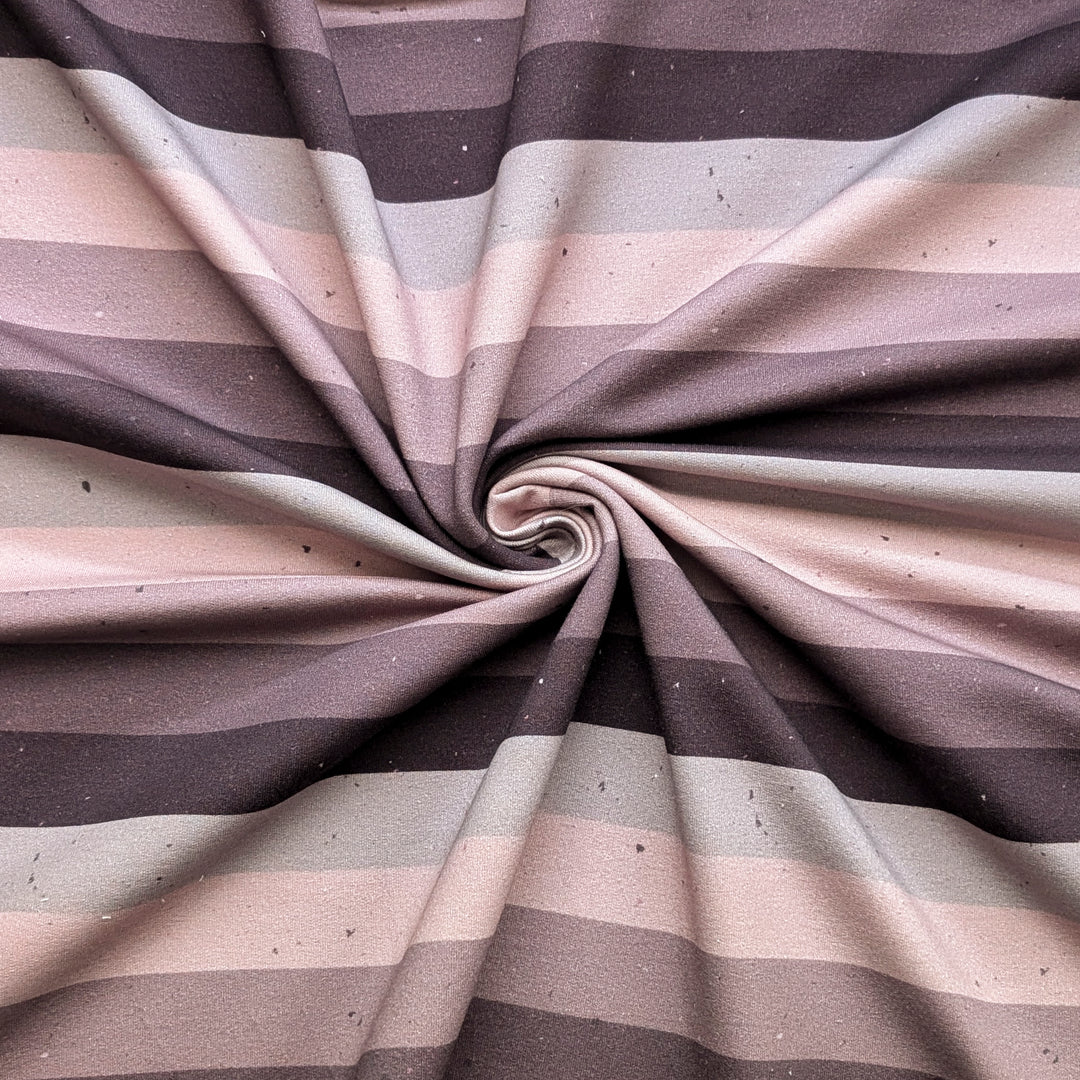French Terry Blockstreifen mauve 0,34m