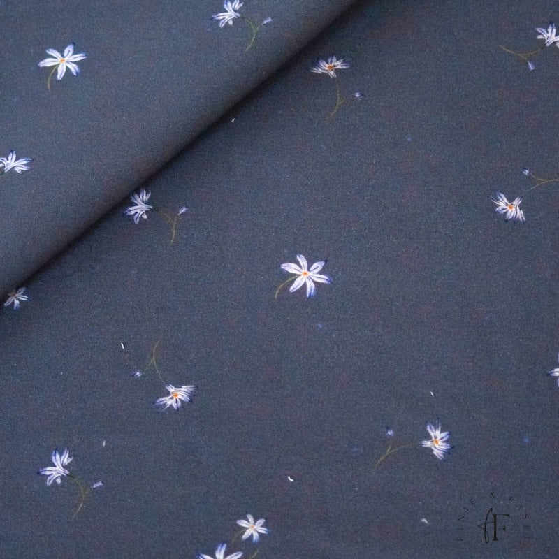 French Terry Blue Blossom