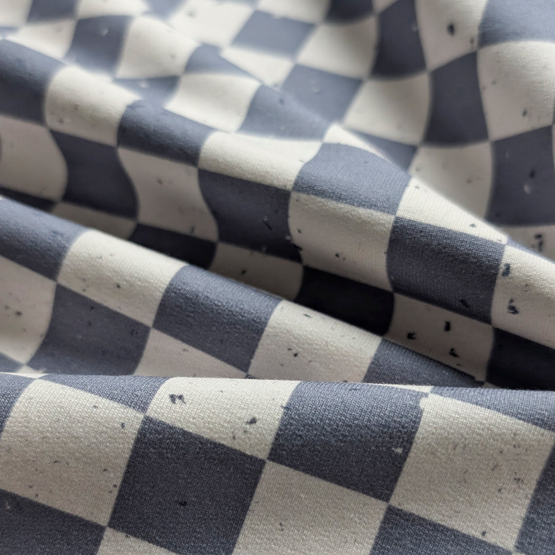 French Terry Blueberry Check´s