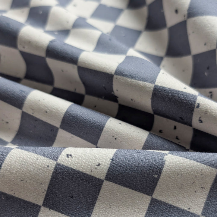 French Terry Blueberry Check´s