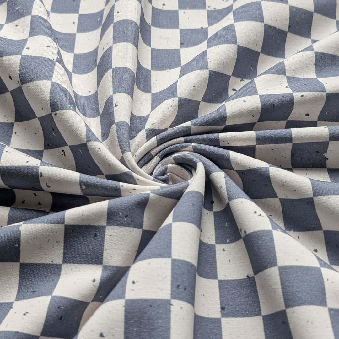 French Terry Blueberry Check´s