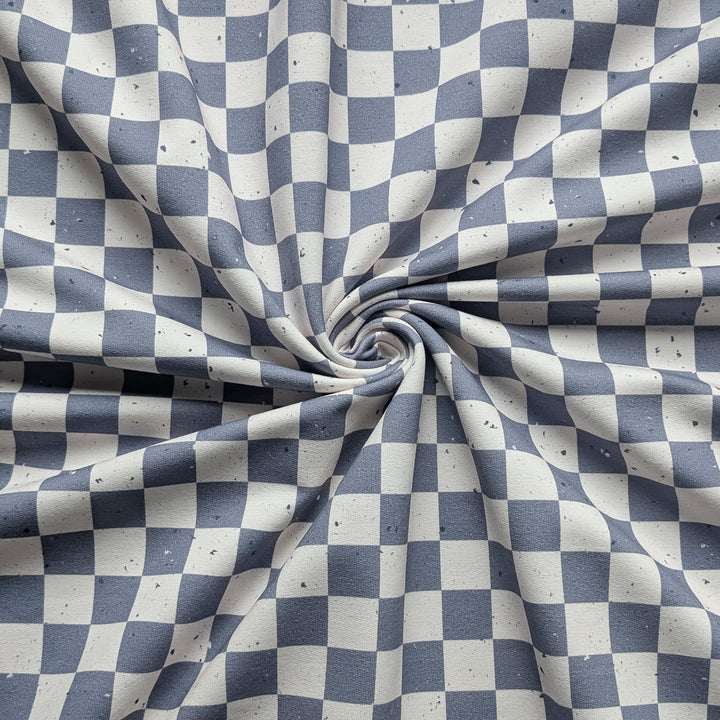 French Terry Blueberry Check´s