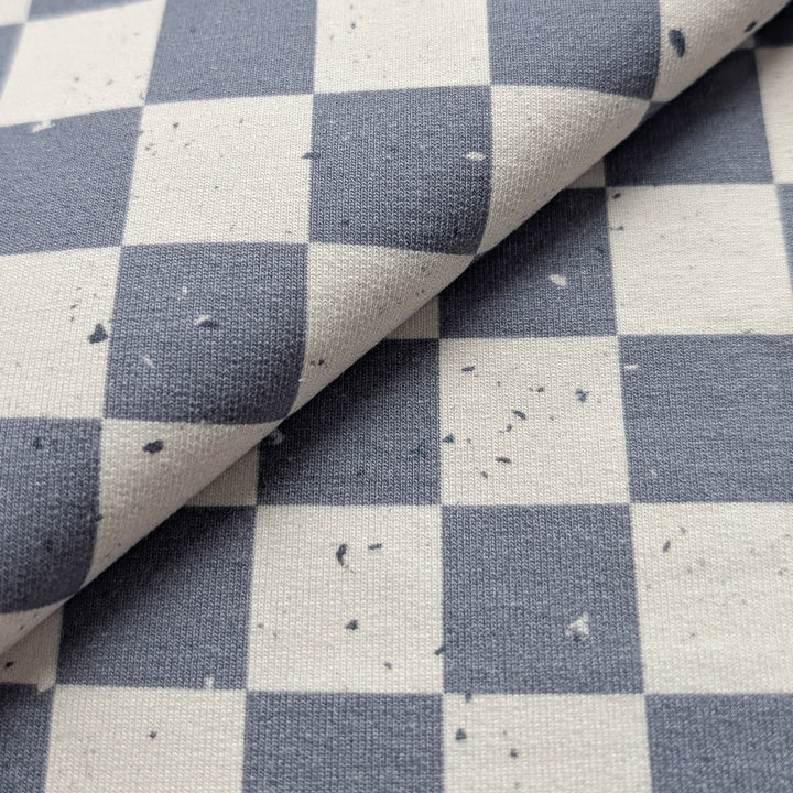 French Terry Blueberry Check´s