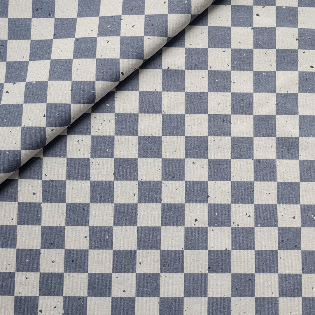 French Terry Blueberry Check´s