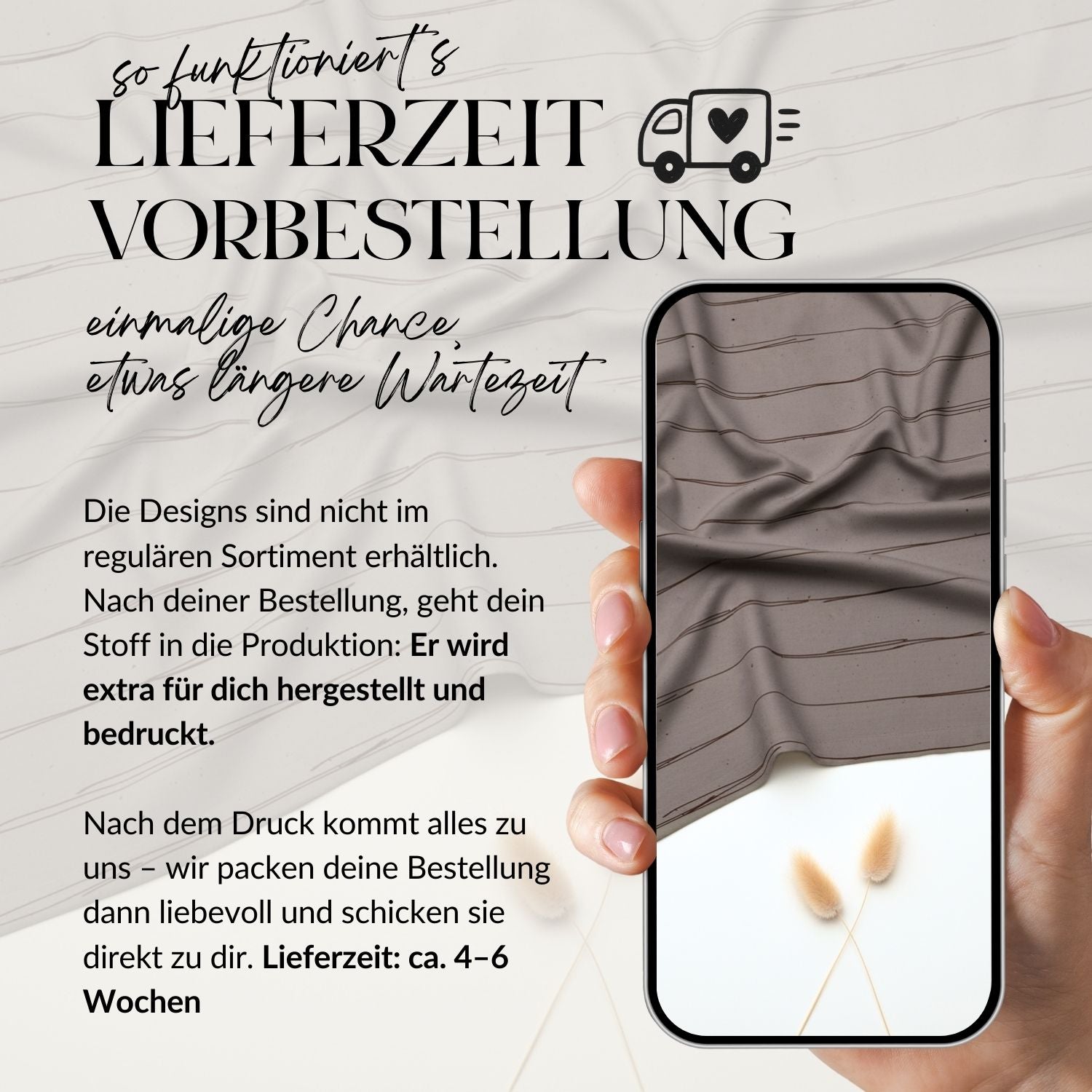 Vorbestellung French Terry Brown Lines