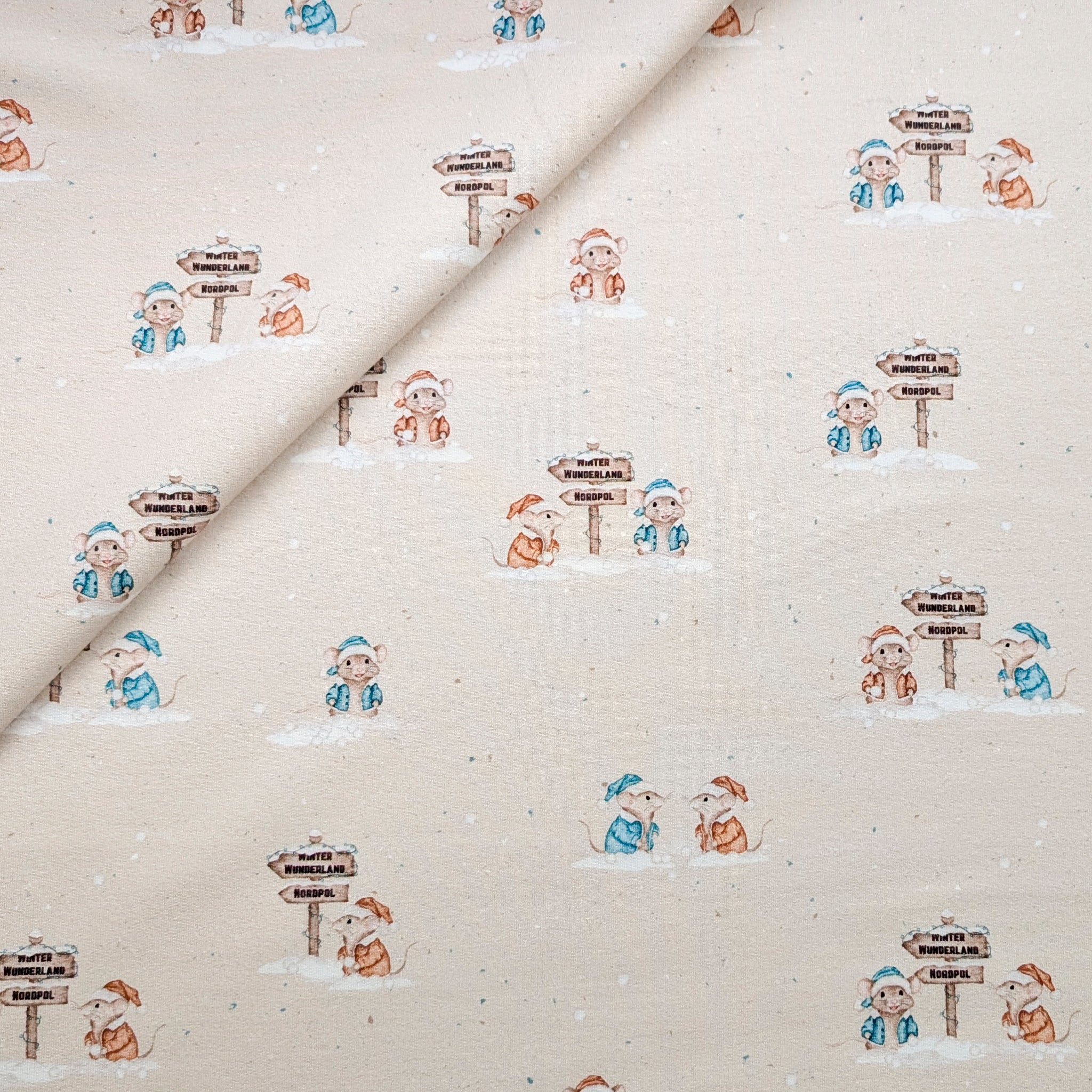 French Terry Candy Mouse (beige)