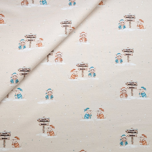 French Terry Candy Mouse (beige)