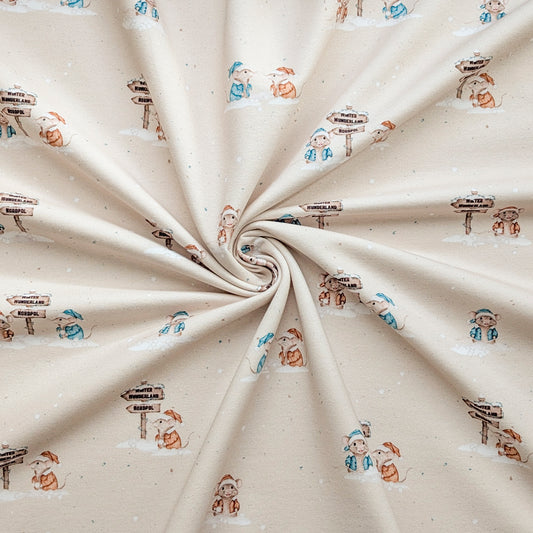 French Terry Candy Mouse (beige)