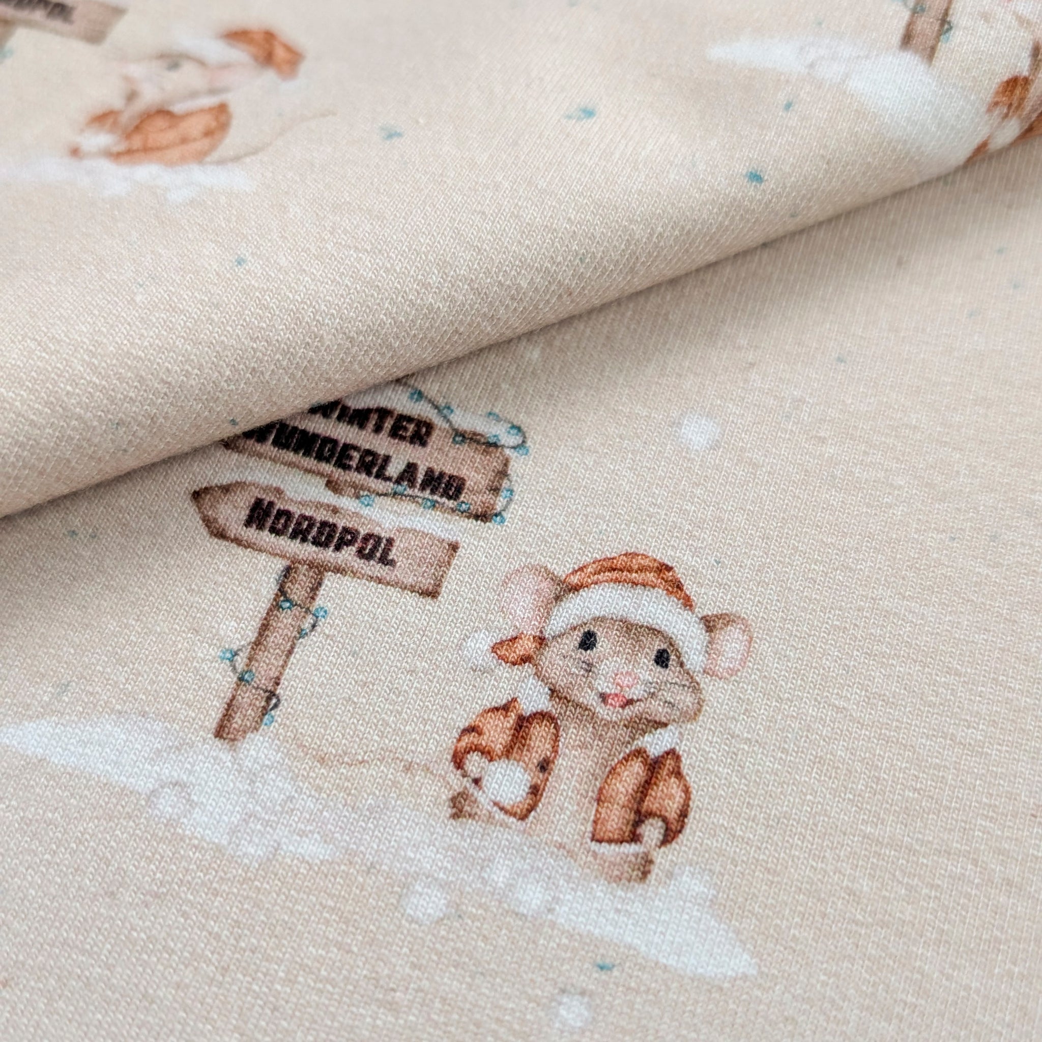 French Terry Candy Mouse (beige)