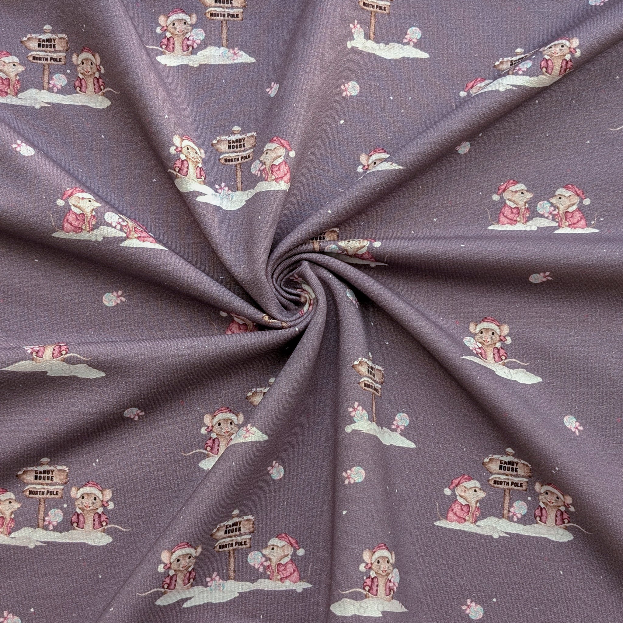 French Terry Candy Mouse (pflaume)