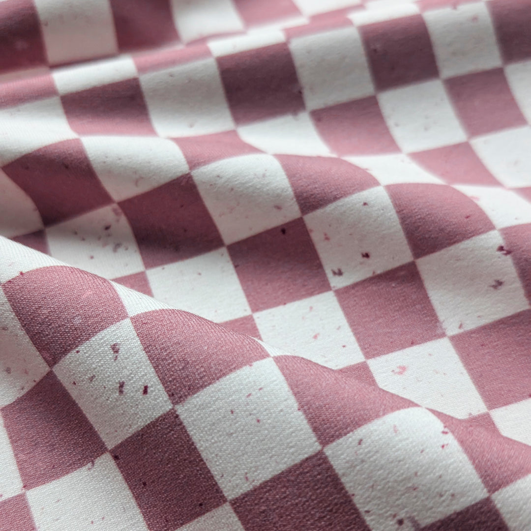 French Terry Cherry Check´s