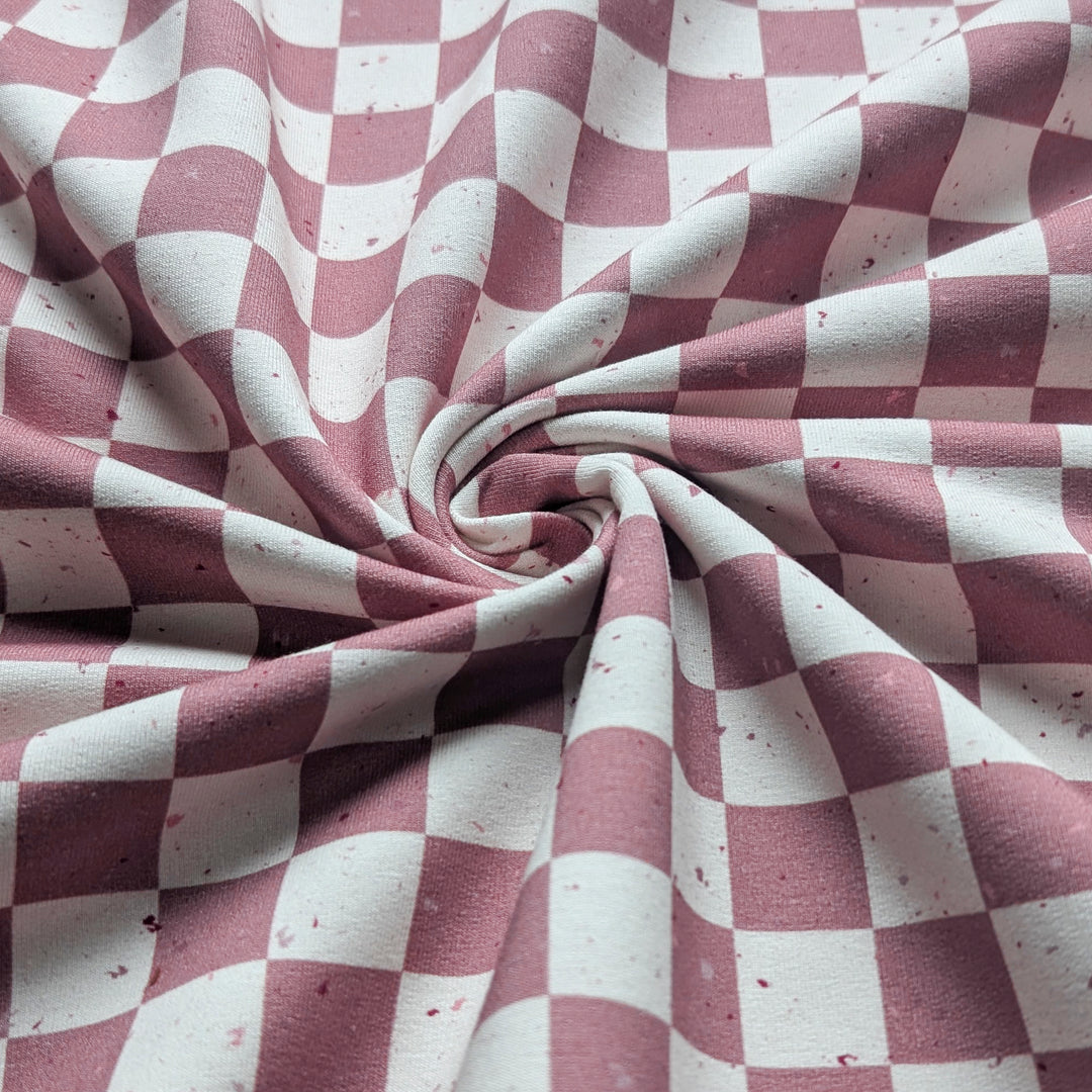 French Terry Cherry Check´s