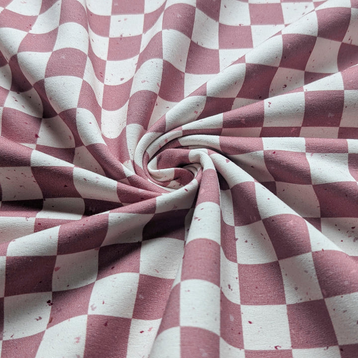French Terry Cherry Check´s