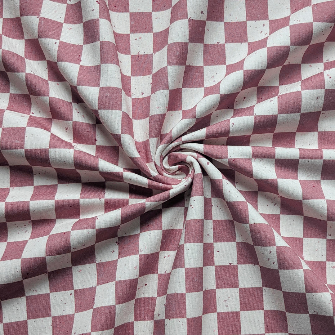 French Terry Cherry Check´s