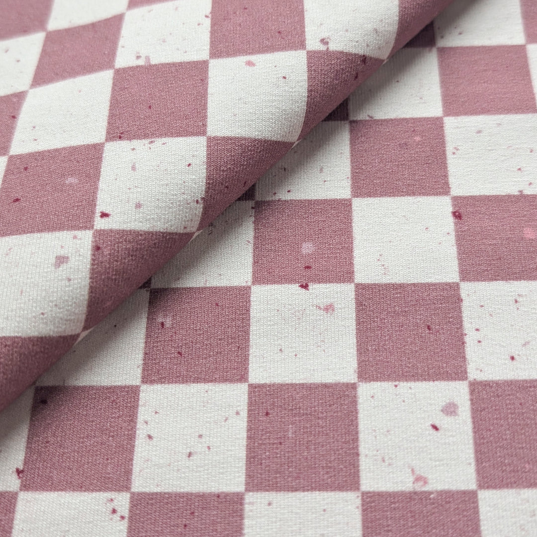 French Terry Cherry Check´s