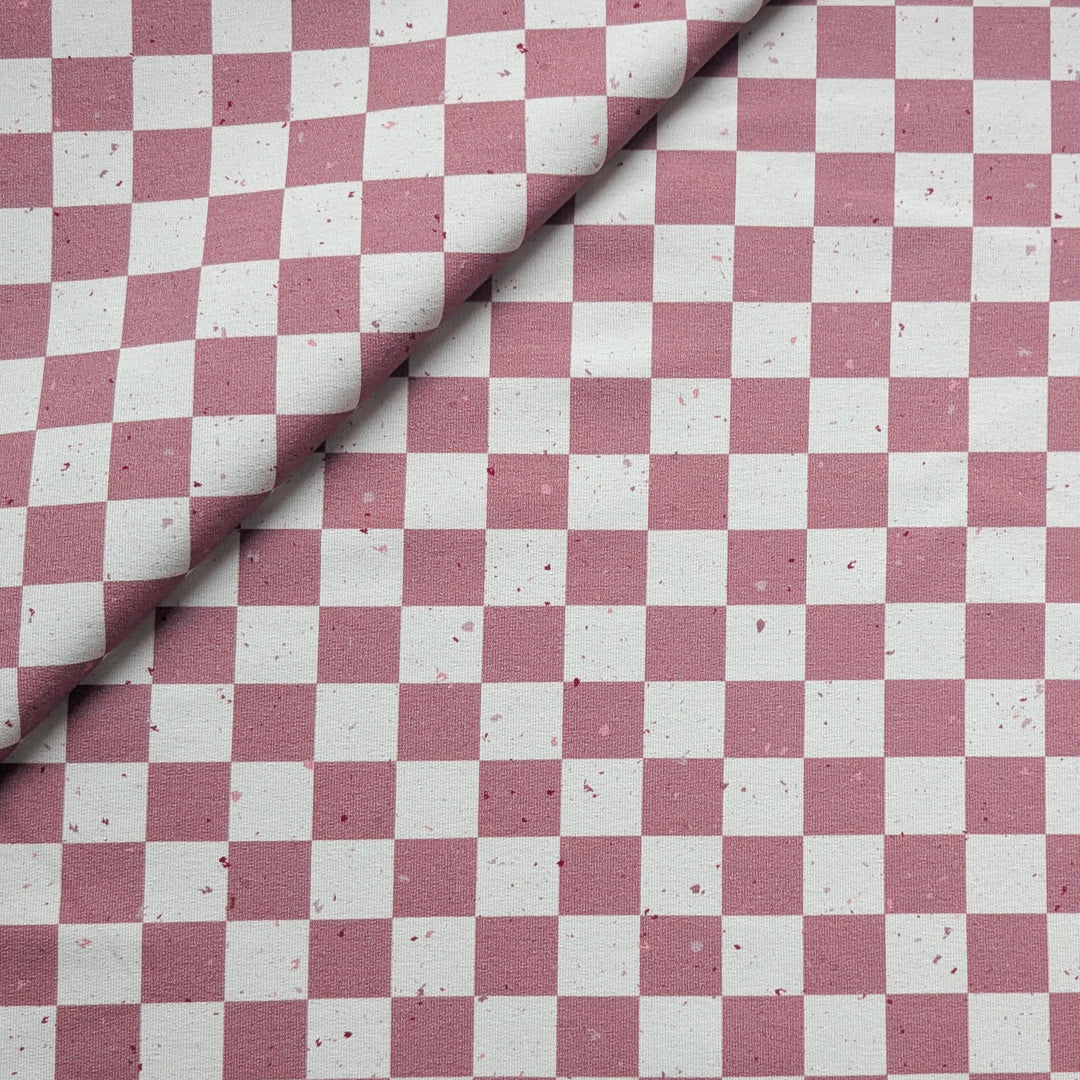 French Terry Cherry Check´s