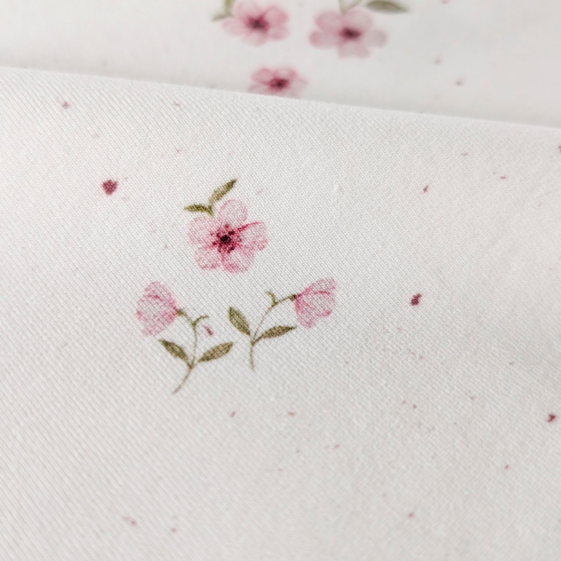 French Terry Cherry Garden (Blumen)