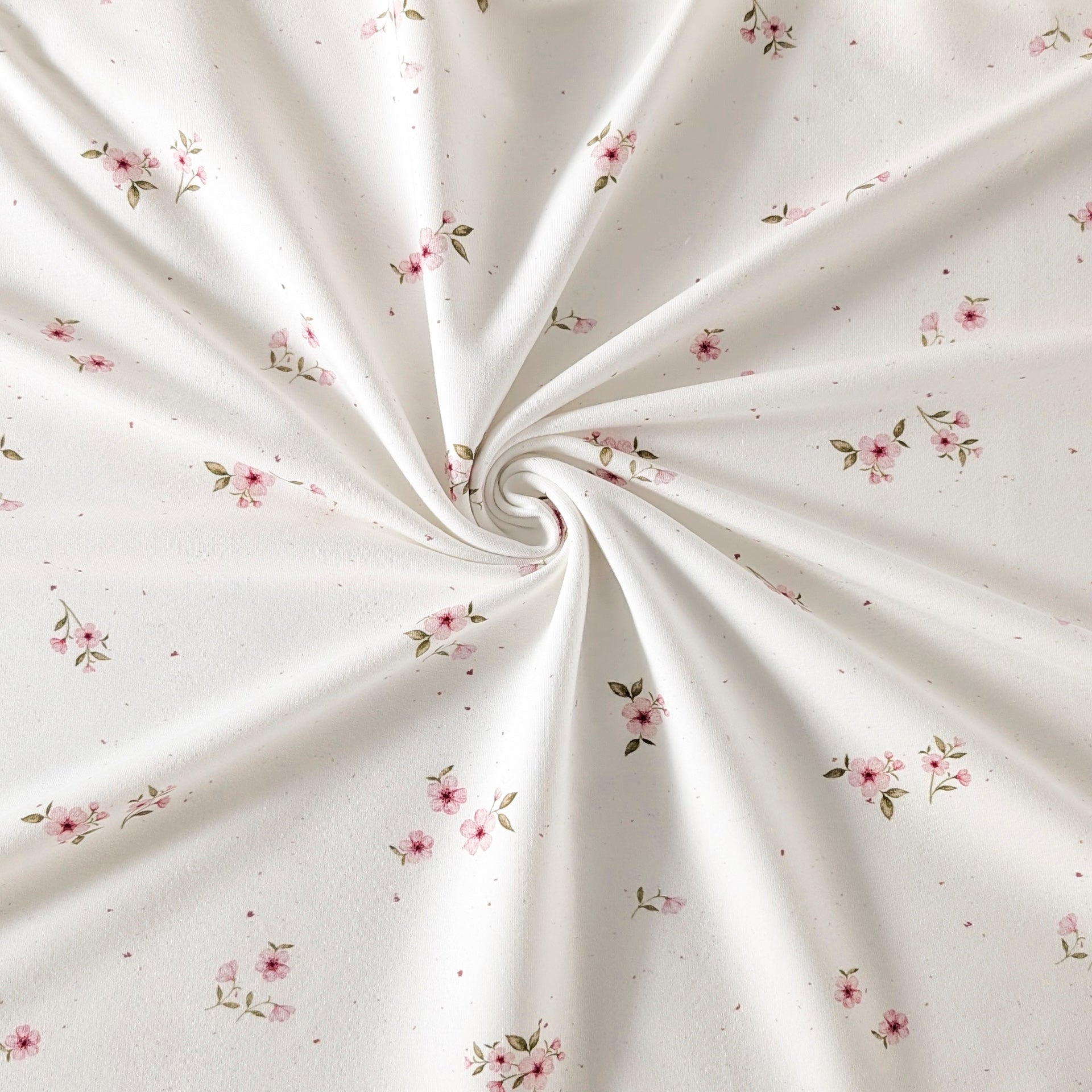 French Terry Cherry Garden (Blumen)