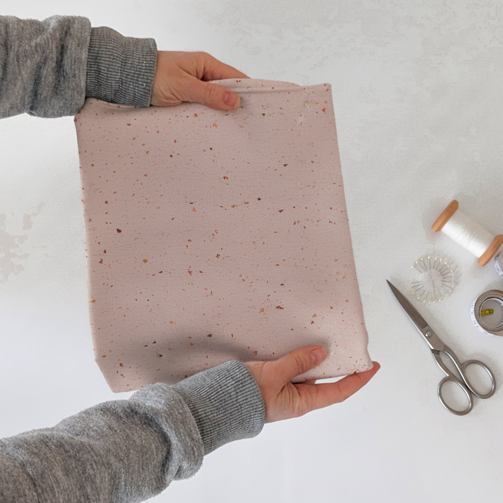 French Terry Coffee Konfetti