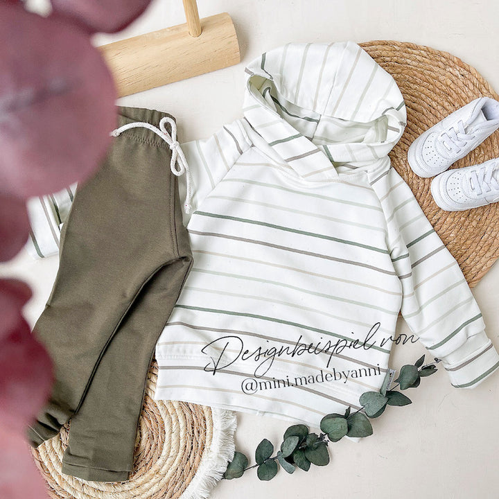 French Terry Konfetti Stripes Mint