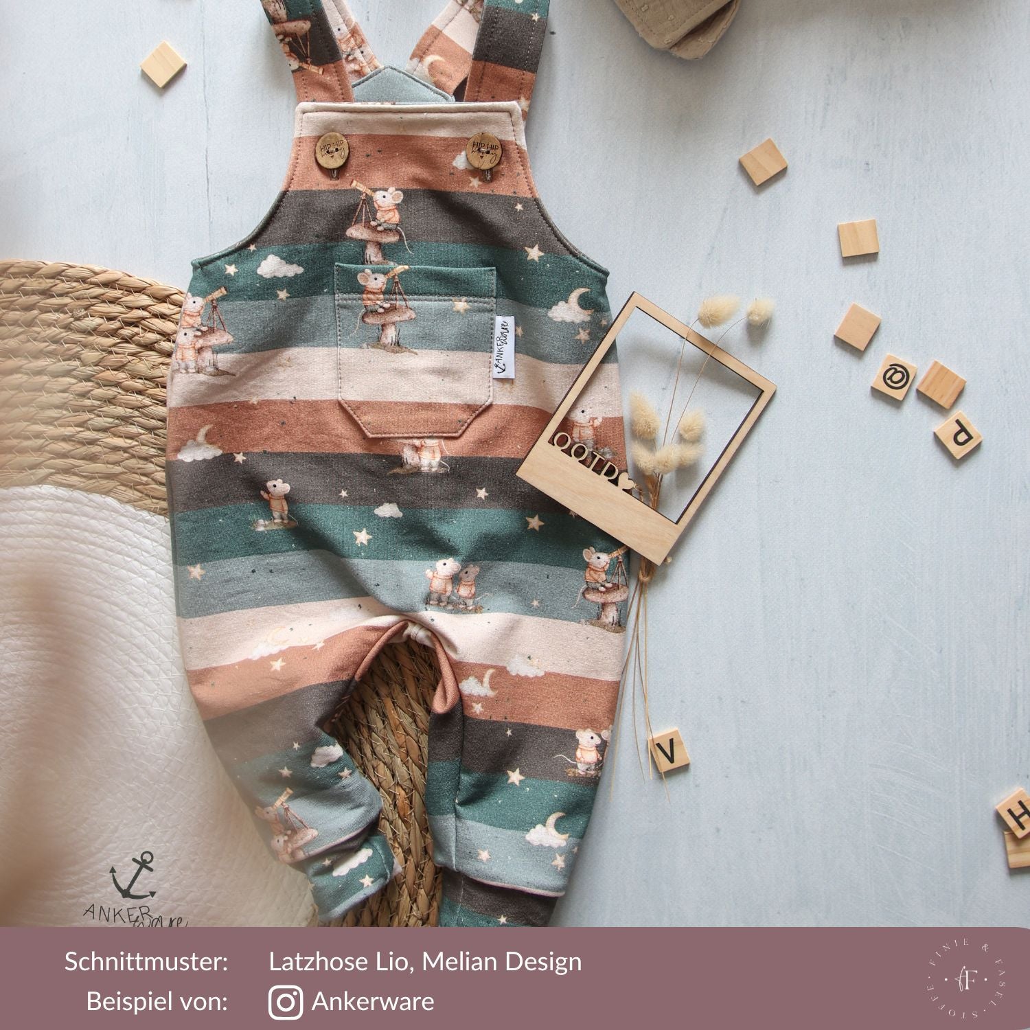 Vorbestellung French Terry Mausblick karamell