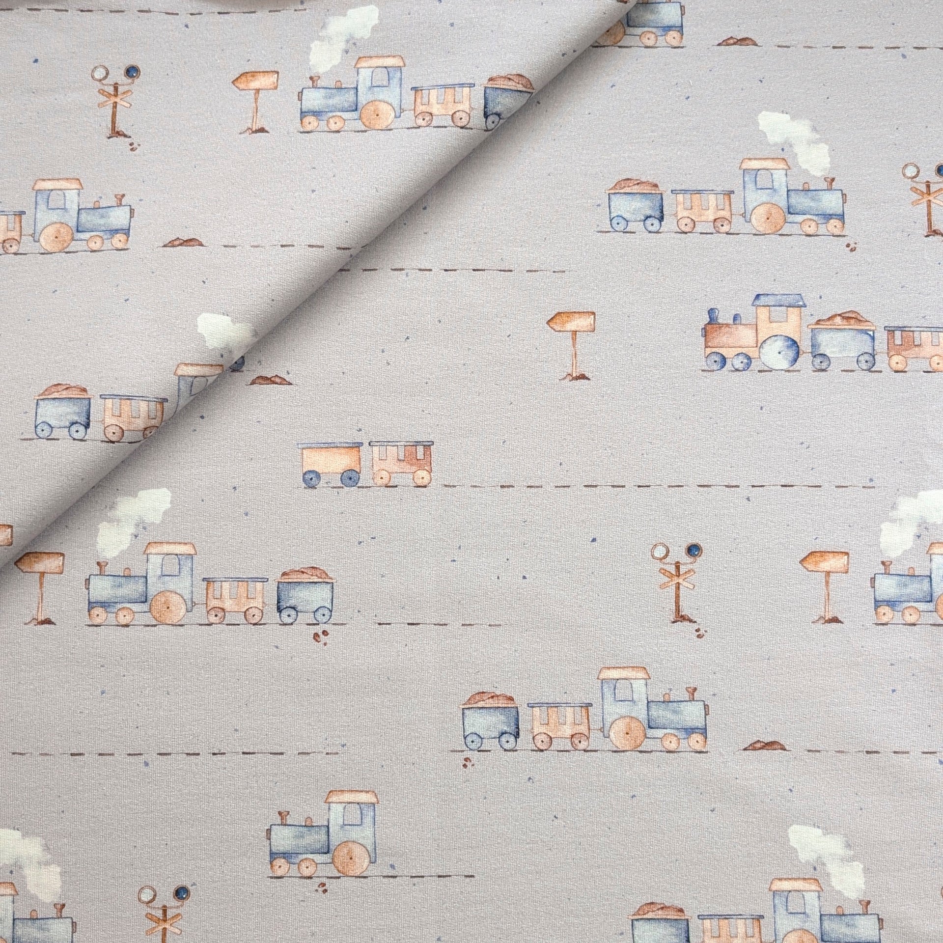 French Terry Eisenbahn