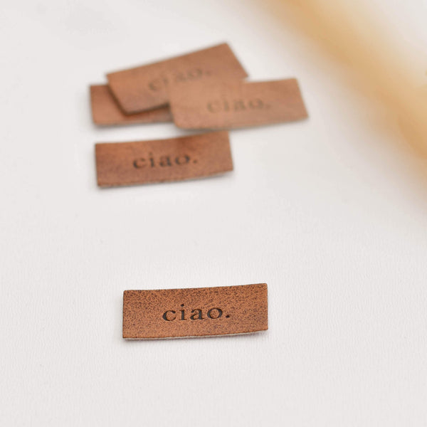Kunstlederlabel "Ciao"