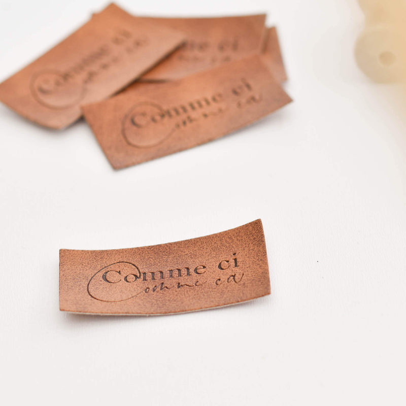 Kunstlederlabel "Comme Ci Comme Ca"