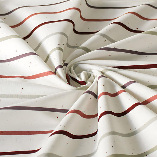 French Terry Konfetti Stripes Nature