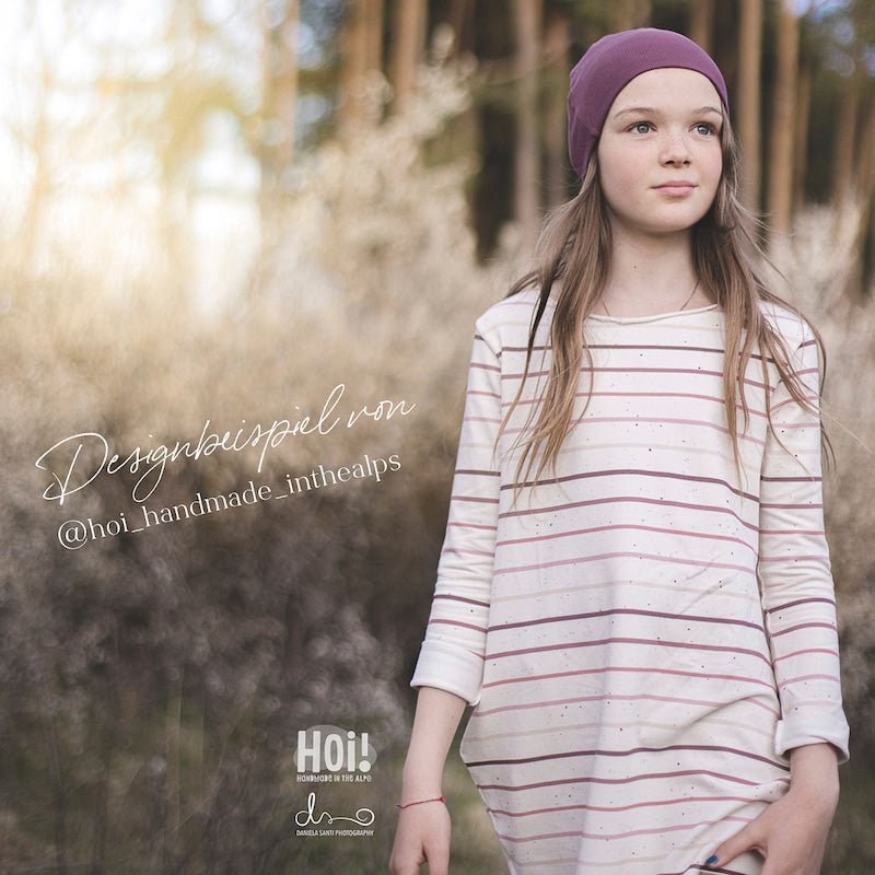 Jersey Konfetti Stripes Berry