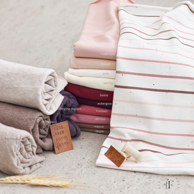 Jersey Konfetti Stripes Berry