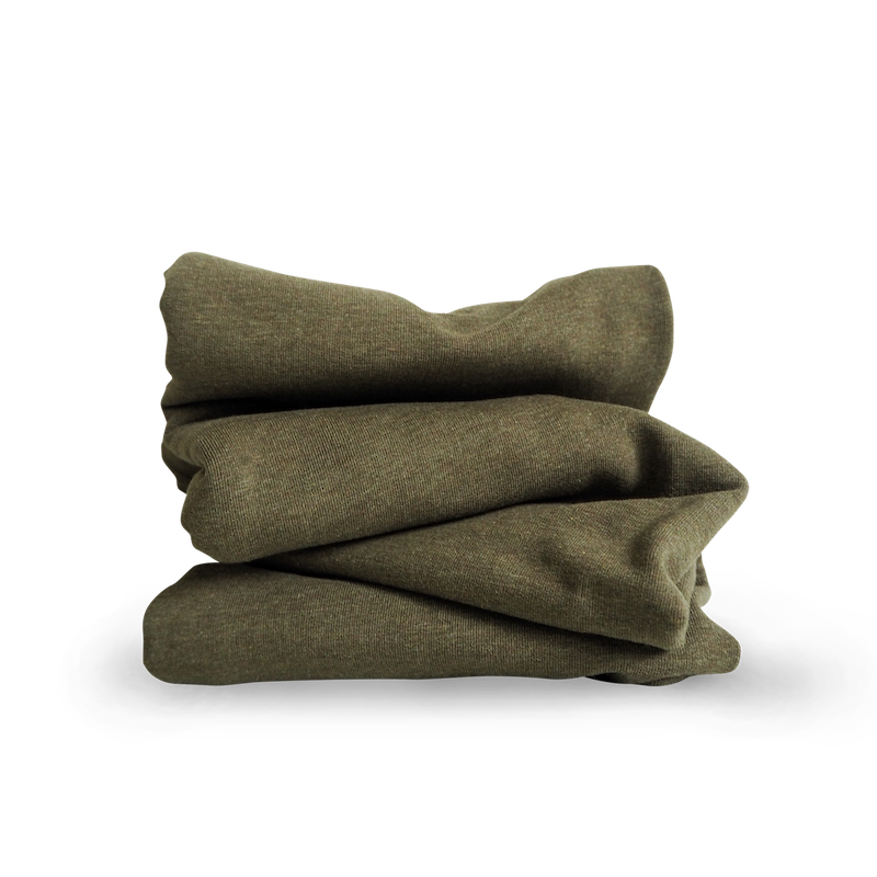 French Terry Khaki meliert (Farbe 033)