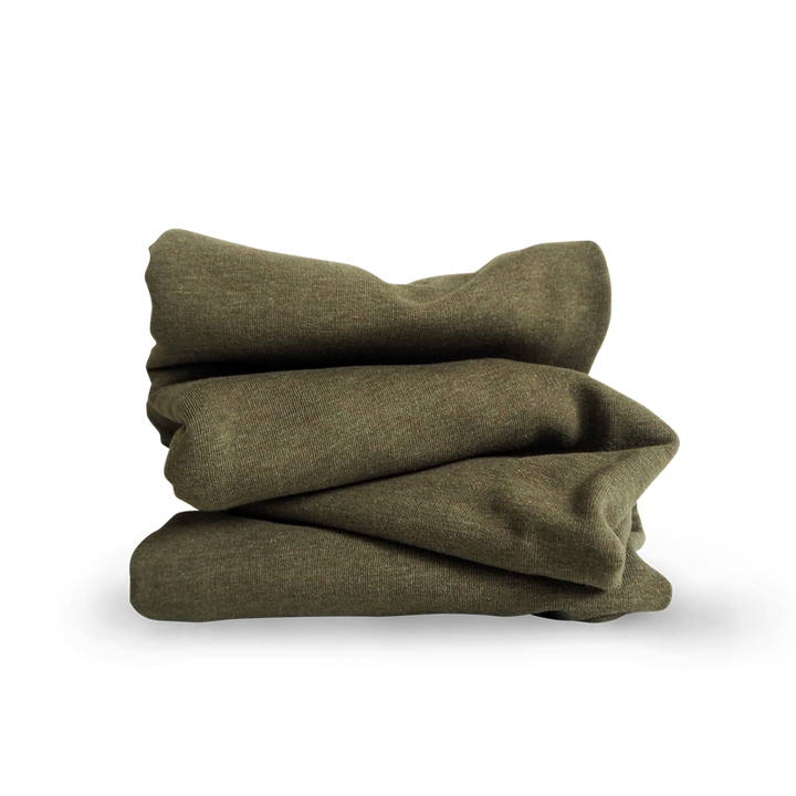 French Terry Khaki meliert (Farbe 033)