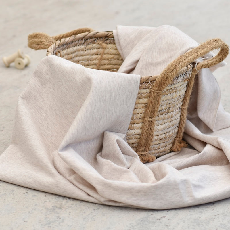 French Terry Macadamia meliert (Farbe 003)