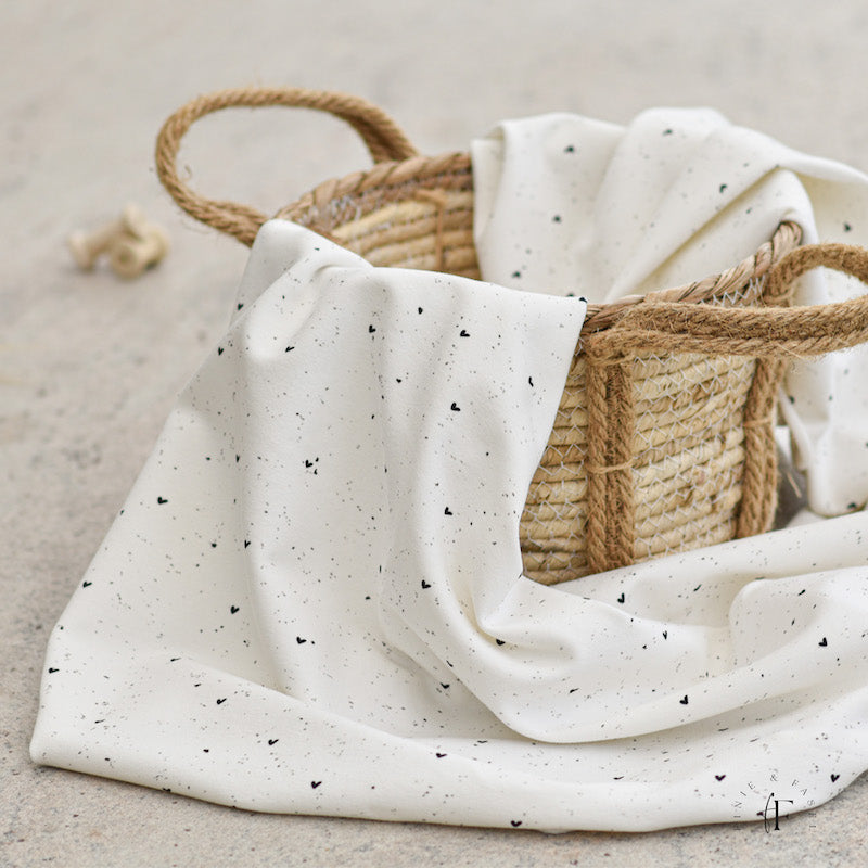 French Terry Heart Konfetti